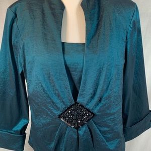 Green Evening Dress Top Twinset